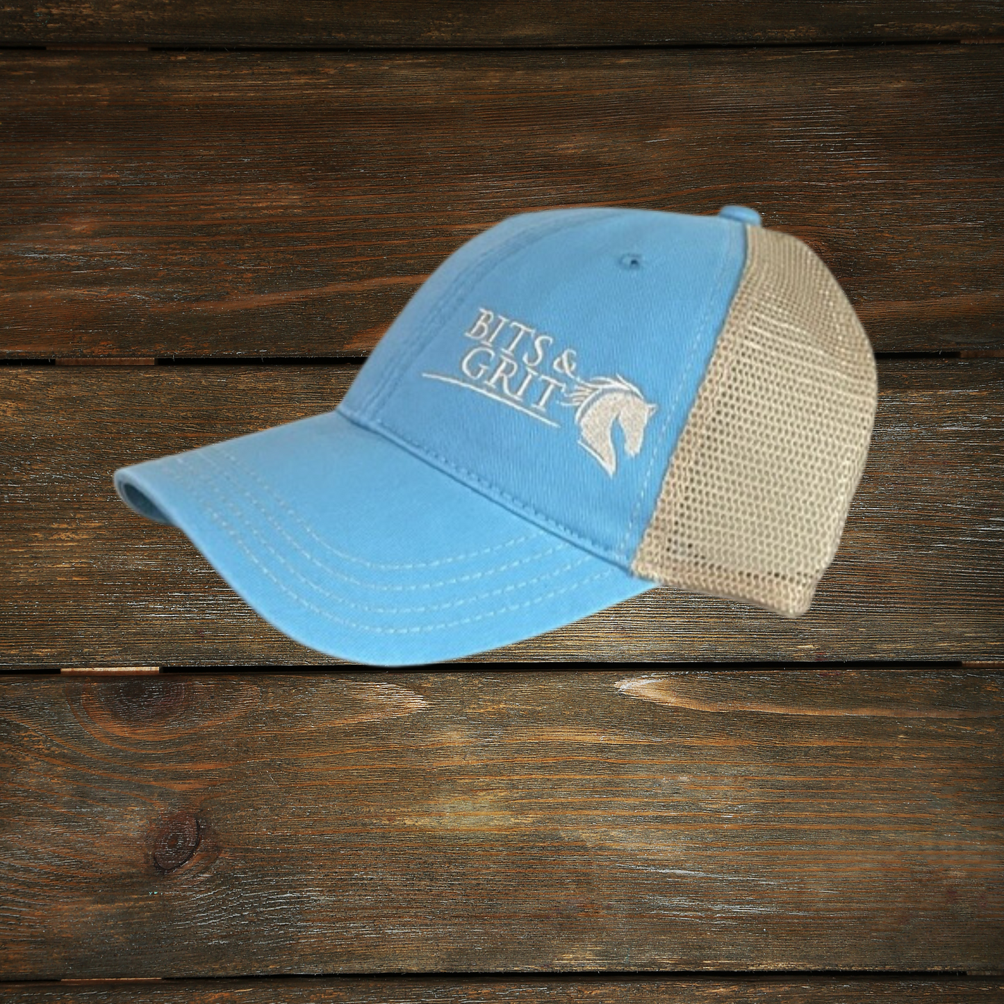 BITS & GRIT™️ Washed Trucker Hat