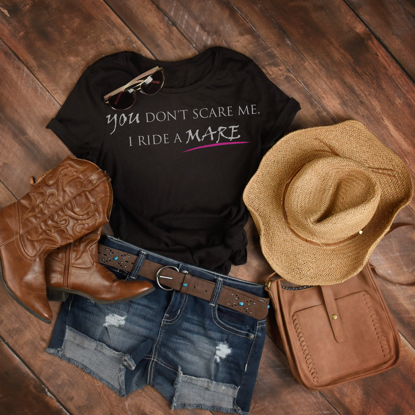 'You Don't Scare Me, I Ride A Mare' T-shirt