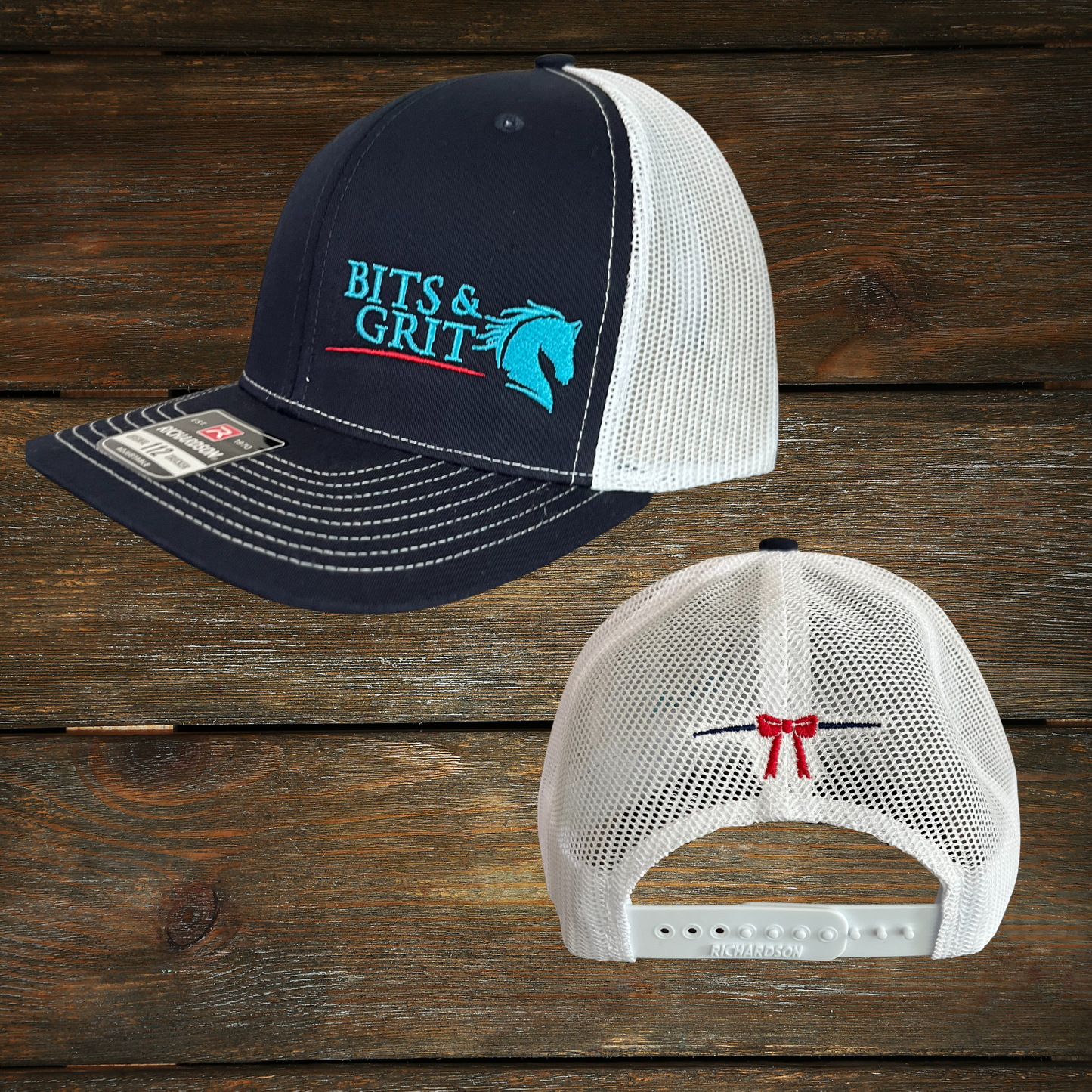 This BITS & GRIT™️ hat featuring a Red Ribbon is the perfect way to show off your feisty attitude! Featuring a cool red ribbon design, this hat will make people back away with one look. Look out, the owner of this hat ain't looking for trouble... but don't test 'em!