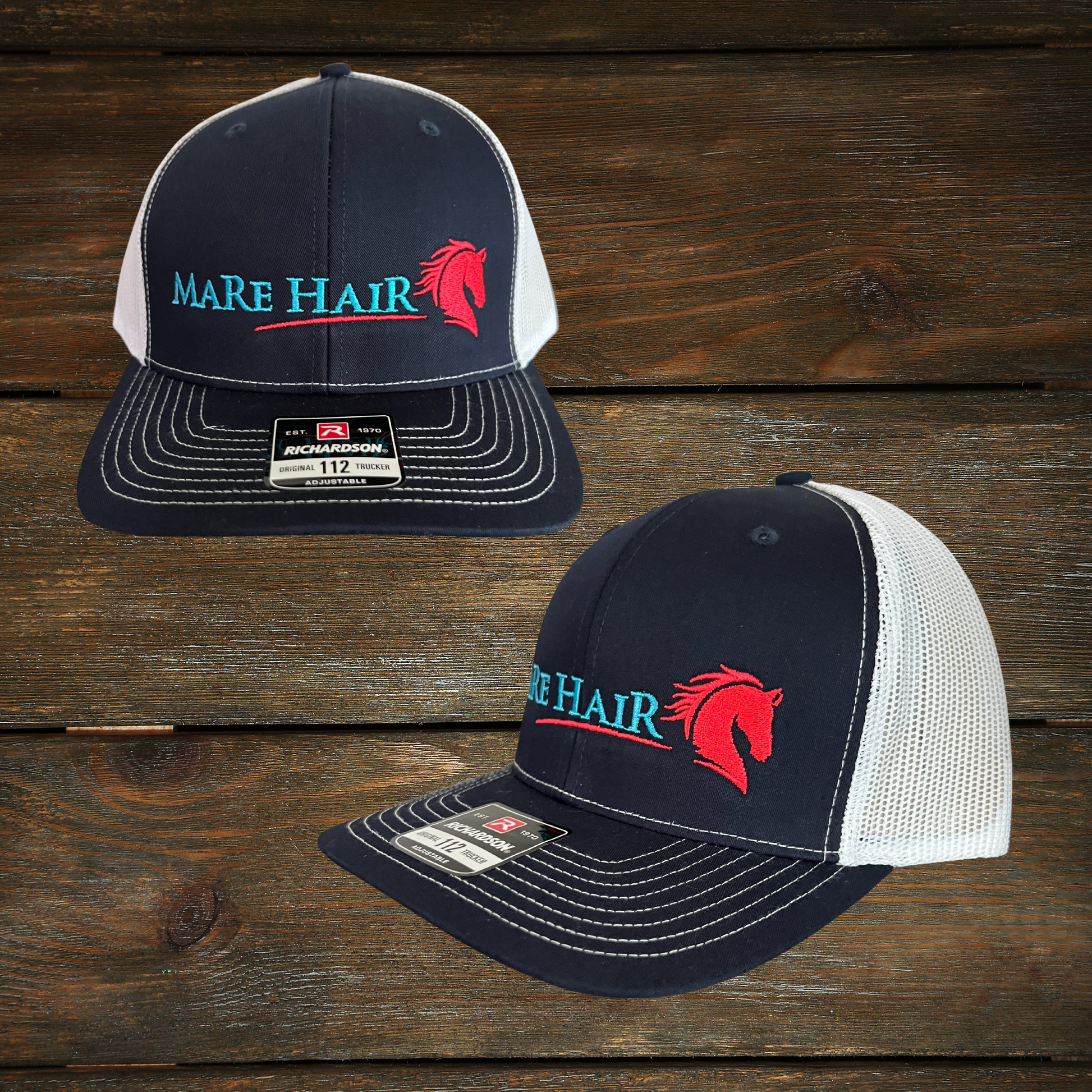 The MaRe HaiR™️ hat is the perfect combo of fashionable and functional--breathable mesh back and adjustable snapback for breathtakin' comfort and the BITS & GRIT™️ Original design to help keep your mane in check.  Snag one today and stay breezy!