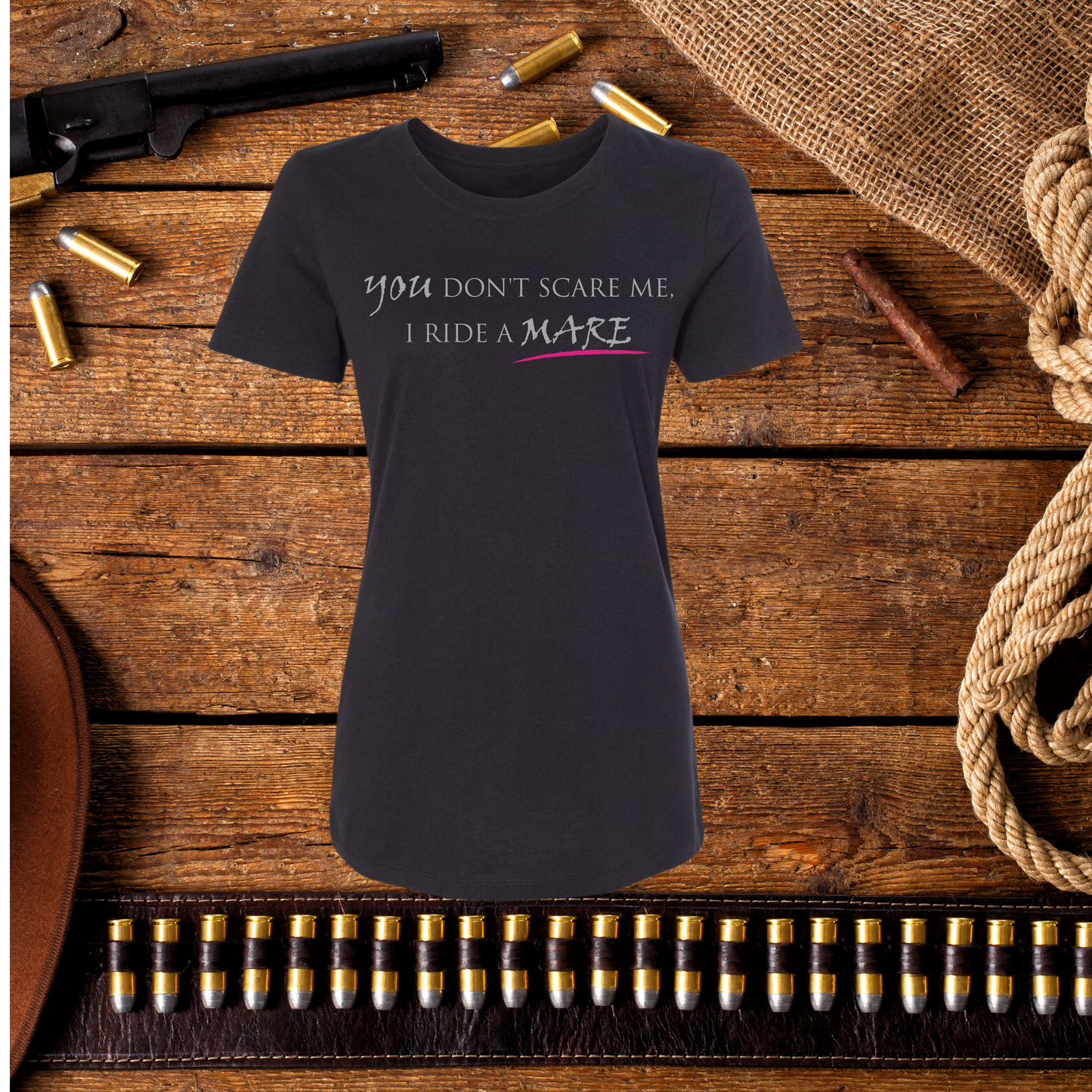 'You Don't Scare Me, I Ride A Mare' T-shirt