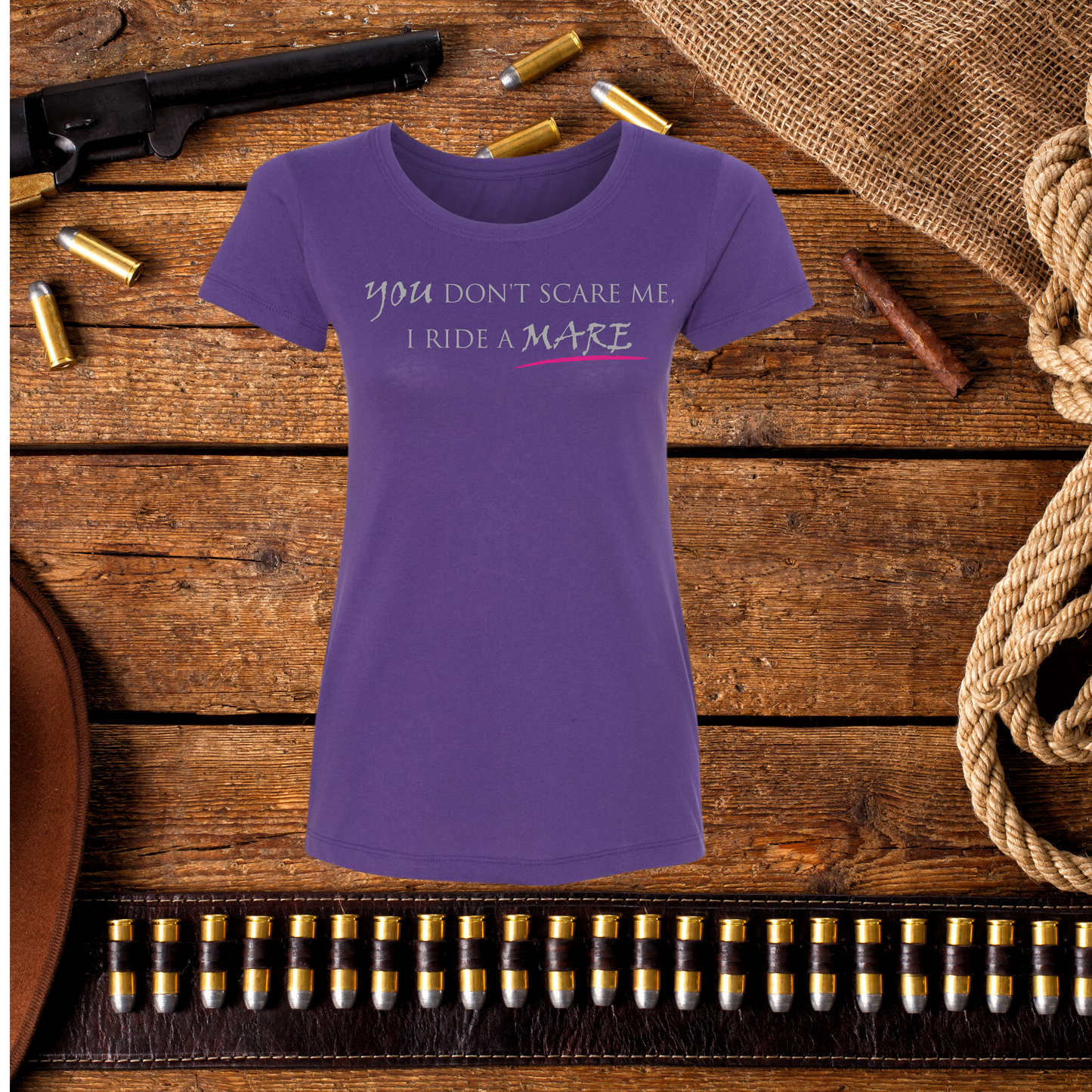 'You Don't Scare Me, I Ride A Mare' T-shirt